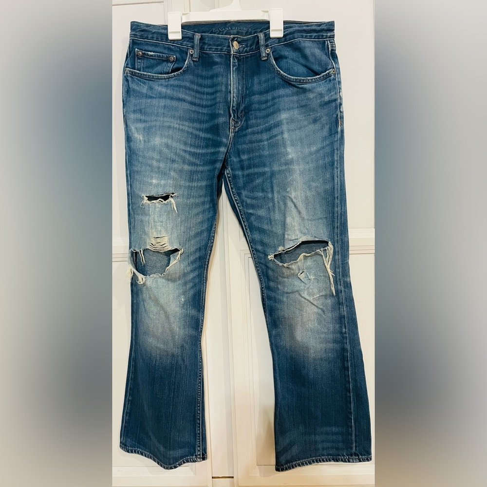 Banana‎ Republic Distressed Bootcut Women’s Jeans 34x40